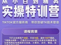 [云资源] 2022 Tiktok从小白到精英实操特训营！（保姆级实操教程）